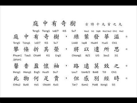 庭中有奇樹講義|〈庭中有奇樹〉講解影片